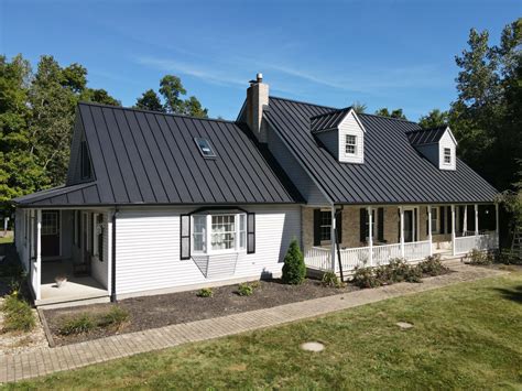 metal roofing black standing seam farm house|standing metal roofing panels.